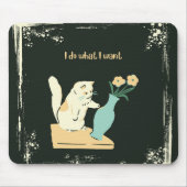 Naughty Cat Stain-Resistant Mouse Pad マウスパッド (正面)