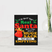 Naughty Christmas For Men Huge Package Sack Dirty  カード (正面)