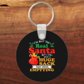 Naughty Christmas For Men Huge Package Sack Dirty  キーホルダー (正面)