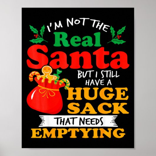 Naughty Christmas For Men Huge Package Sack Dirty ポスター (正面)