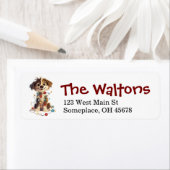 Naughty Christmas Puppy  ラベル (インサイチュ)