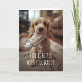 Naughty Dog Funny Father's Day カード (正面)