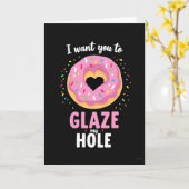 Naughty Donut Glaze Funny Card カード (黄色い花)