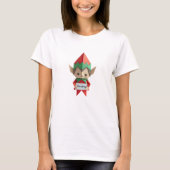 Naughty ELF funny origami fold christmas outfit  Tシャツ (正面)
