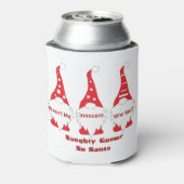 Naughty Gnome, No Santa on a beverage  缶クーラー (缶裏面)