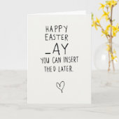 Naughty Holiday Fun Greeting Card カード (黄色い花)