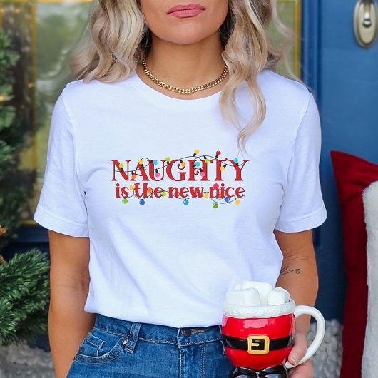 Naughty is the New Nice クリスマス Tシャツ
