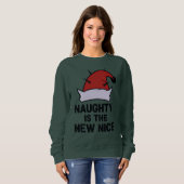 Naughty Is The New Nice, Christmas Rebel Elf スウェットシャツ (正面フル)