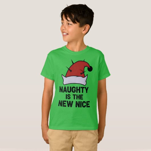 Naughty Is The New Nice, Christmas Rebel Elf Tシャツ (正面フル)