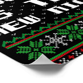 Naughty Is The New Nice Ugly Christmas Sweater Rei ポスター (角)