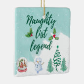 Naughty list セラミックオーナメント (右)