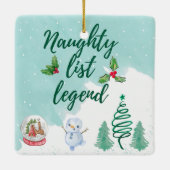 Naughty list セラミックオーナメント (裏面)