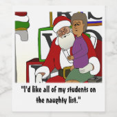 Naughty List ワインラベル (シングルラベル)