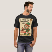“Naughty List… Again! – Mischief Elf Edition” Tシャツ (正面フル)