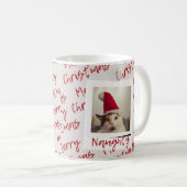 Naughty list cat  コーヒーマグカップ (正面右)