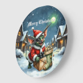 Naughty List Delivery: The Goblin Clause Chronicle ラージ壁時計 (傾斜)
