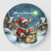 Naughty List Delivery: The Goblin Clause Chronicle ラージ壁時計 (正面)