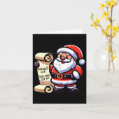 Naughty List Kids Who Say 67 Funny Meme 6 7 Christ カード (黄色い花)