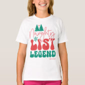 Naughty List Legend – Funny Personalized Christmas Tシャツ (正面)
