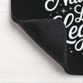 Naughty List Legend Xmas Lights Buffalo Plaid Red  マウスパッド (コーナー)