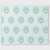 Naughty little ghost  ラッピングペーパー (フラット)