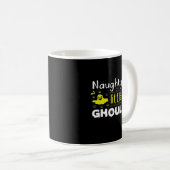 Naughty Little Ghoul Funny Halloween Design コーヒーマグカップ (正面右)