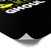 Naughty Little Ghoul Funny Halloween Design ポスター (角)