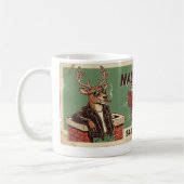 Naughty Me Santa's Harley Vintage Christmas Coffee コーヒーマグカップ (左)