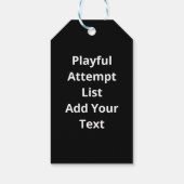 Naughty Nice Attempt Made Funny Christmas List ギフトタグ (裏面)