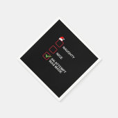 Naughty Nice Attempt Made Funny Christmas List  スタンダードカクテルナプキン (角)