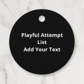 Naughty Nice Attempt Made Funny Christmas List フェイバータグ (裏面)