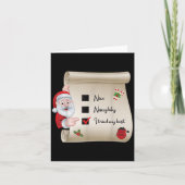 Naughty Nice Checklist I Tried My  カード (正面)