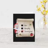 Naughty Nice Checklist I Tried My  カード (黄色い花)