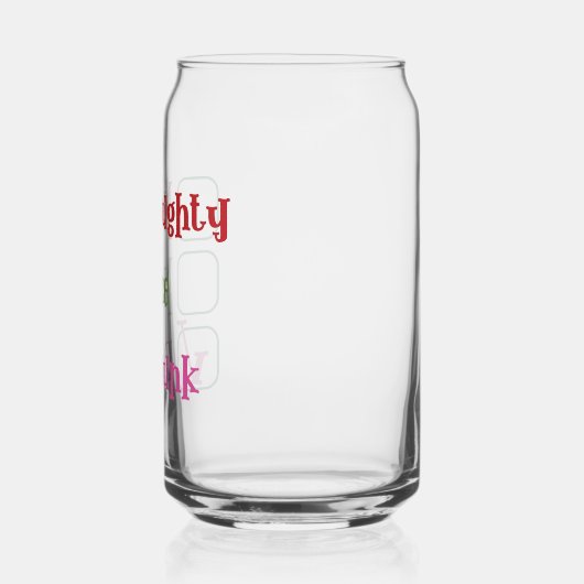 Naughty Nice Drunk Funny Holiday Christmas ガラス缶 (左)