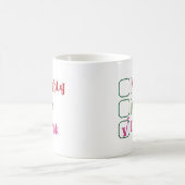 Naughty Nice Drunk Funny Holiday Christmas Mug コーヒーマグカップ (中央)