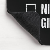 Naughty Nice Ginger Redhead Santa Hat Irish Christ マウスパッド (コーナー)