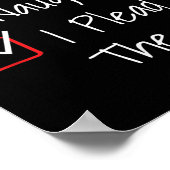 Naughty Nice I Plead The Fifth Funny Ugly Christma ポスター (角)