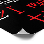 Naughty Nice I Really Tried - Funny Christmas  ポスター (角)