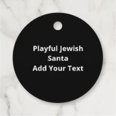 Naughty Nice Jewish Santa Christmas  フェイバータグ (裏面)