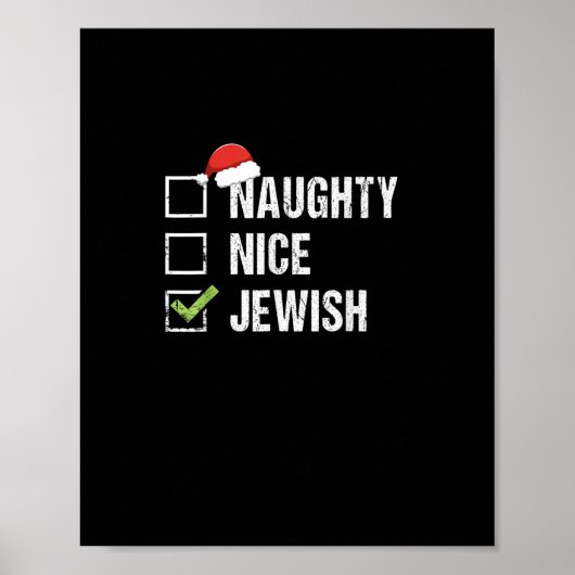 Naughty Nice Jewish Santa Christmas   ポスター (正面)