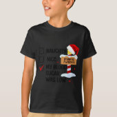 Naughty Nice My Blood Sugar Was Low Diabetes Aware Tシャツ (正面)