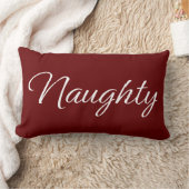 naughty nice pillow ランバークッション (ブランケット)