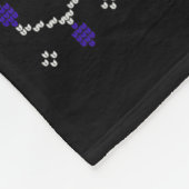 Naughty Nice Six Seven Kids Ugly Christmas Sweater フリースブランケット (角)