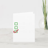 Naughty Nice Whatever, Cool Christmas Funny Quotes カード (正面)