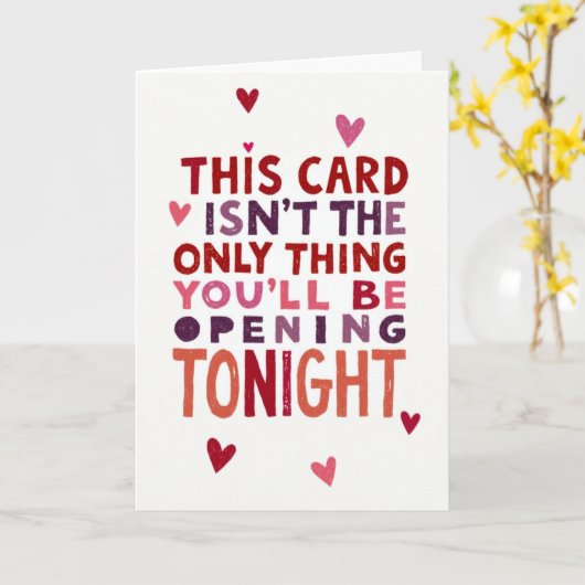 Naughty Opening Tonight Card カード (黄色い花)