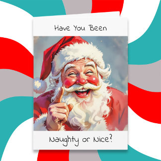 Naughty or Nice | サンタのユーモア クリスマス