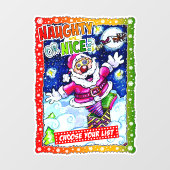 Naughty or nice, choose your list ウィンドウサイン (シート)