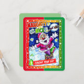 Naughty or nice, choose your list カード (正面/裏面インサイチュ)