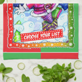 Naughty or nice, choose your list キッチンタオル (折り畳み)