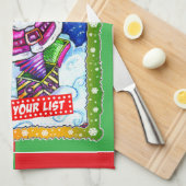 Naughty or nice, choose your list キッチンタオル (四つ折り)